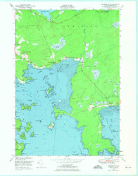 Download a high-resolution, GPS-compatible USGS topo map for Machias Bay, ME (1974 edition)