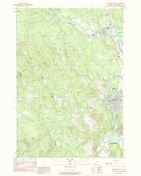 Download a high-resolution, GPS-compatible USGS topo map for Madison West, ME (1989 edition)