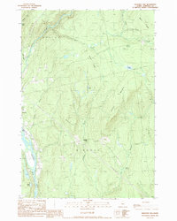Download a high-resolution, GPS-compatible USGS topo map for Mahoney Hill, ME (1989 edition)
