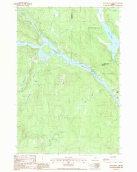 Download a high-resolution, GPS-compatible USGS topo map for Mattaseunk Lake, ME (1988 edition)