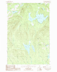 Download a high-resolution, GPS-compatible USGS topo map for Meduxnekeag Lake, ME (1986 edition)
