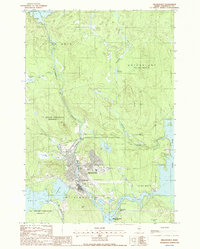 Download a high-resolution, GPS-compatible USGS topo map for Millinocket, ME (1988 edition)
