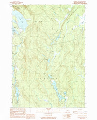 Download a high-resolution, GPS-compatible USGS topo map for Monroe Lake, ME (1990 edition)