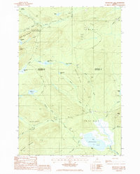 Download a high-resolution, GPS-compatible USGS topo map for Mooseleuk Lake, ME (1986 edition)
