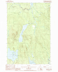 Download a high-resolution, GPS-compatible USGS topo map for Nollesemic Lake, ME (1988 edition)