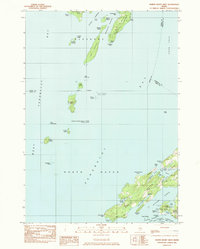 Download a high-resolution, GPS-compatible USGS topo map for North Haven West, ME (1983 edition)