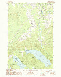 Download a high-resolution, GPS-compatible USGS topo map for Oakfield, ME (1986 edition)