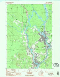 Download a high-resolution, GPS-compatible USGS topo map for Old Town, ME (1988 edition)