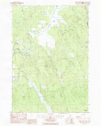 Download a high-resolution, GPS-compatible USGS topo map for Otter Chain Ponds, ME (1988 edition)