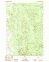 Download a high-resolution, GPS-compatible USGS topo map for Peaked Mountain Pond, ME (1990 edition)