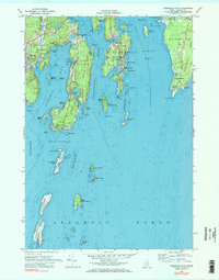 preview thumbnail of historical topo map of Lincoln County, ME in 1969