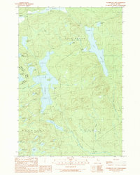 Download a high-resolution, GPS-compatible USGS topo map for Penobscot Lake, ME (1989 edition)