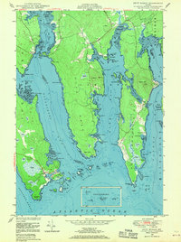 preview thumbnail of historical topo map of Washington County, ME in 1948