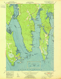preview thumbnail of historical topo map of Washington County, ME in 1950