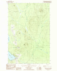 Download a high-resolution, GPS-compatible USGS topo map for Portage Lake East, ME (1986 edition)
