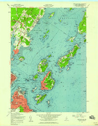 Download a high-resolution, GPS-compatible USGS topo map for Portland East, ME (1958 edition)