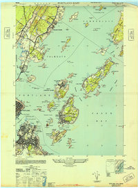 Download a high-resolution, GPS-compatible USGS topo map for Portland East, ME (1944 edition)