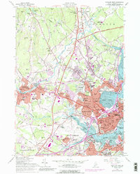 Download a high-resolution, GPS-compatible USGS topo map for Portland West, ME (1988 edition)