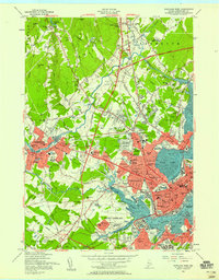 Download a high-resolution, GPS-compatible USGS topo map for Portland West, ME (1958 edition)