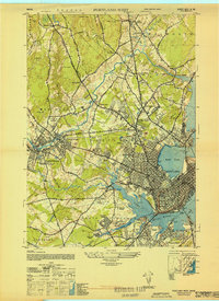 Download a high-resolution, GPS-compatible USGS topo map for Portland West, ME (1948 edition)