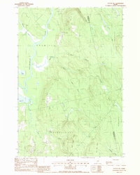 Download a high-resolution, GPS-compatible USGS topo map for Potter Hill, ME (1988 edition)