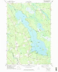 Download a high-resolution, GPS-compatible USGS topo map for Pushaw Lake, ME (1977 edition)