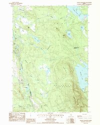Download a high-resolution, GPS-compatible USGS topo map for Quillpig Mountain, ME (1988 edition)