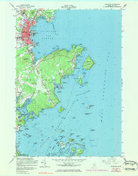 Download a high-resolution, GPS-compatible USGS topo map for Rockland, ME (1983 edition)
