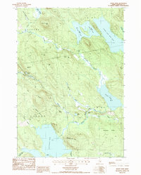 Download a high-resolution, GPS-compatible USGS topo map for Rocky Pond, ME (1988 edition)