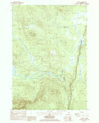 Download a high-resolution, GPS-compatible USGS topo map for Saponac, ME (1988 edition)
