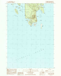 Download a high-resolution, GPS-compatible USGS topo map for Schoodic Head, ME (1985 edition)