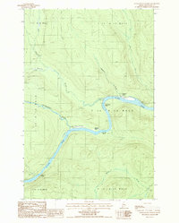 Download a high-resolution, GPS-compatible USGS topo map for Schoolhouse Rapids, ME (1987 edition)