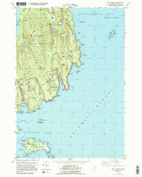 Download a high-resolution, GPS-compatible USGS topo map for Seal Harbor, ME (1983 edition)