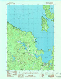 Download a high-resolution, GPS-compatible USGS topo map for Sebago Lake, ME (1984 edition)