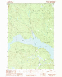 Download a high-resolution, GPS-compatible USGS topo map for Seboomook Lake East, ME (1989 edition)