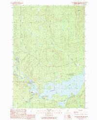 Download a high-resolution, GPS-compatible USGS topo map for Seboomook Lake West, ME (1989 edition)