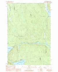 Download a high-resolution, GPS-compatible USGS topo map for Seboomook, ME (1989 edition)