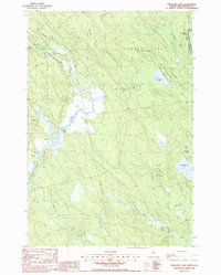 Download a high-resolution, GPS-compatible USGS topo map for Simsquish Lake, ME (1988 edition)