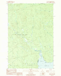 Download a high-resolution, GPS-compatible USGS topo map for Socatean Bay, ME (1989 edition)