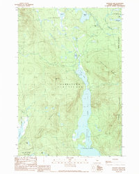 Download a high-resolution, GPS-compatible USGS topo map for Spencer Lake, ME (1989 edition)