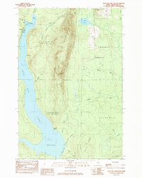 Download a high-resolution, GPS-compatible USGS topo map for Squa Pan Lake East, ME (1984 edition)