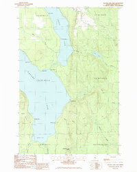 Download a high-resolution, GPS-compatible USGS topo map for Square Lake East, ME (1986 edition)