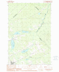 Download a high-resolution, GPS-compatible USGS topo map for St Zacharie North, ME (1989 edition)