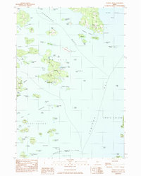 preview thumbnail of historical topo map of Hancock County, ME in 1983