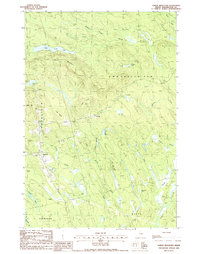 Download a high-resolution, GPS-compatible USGS topo map for Tomah Mountain, ME (1988 edition)
