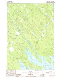 Download a high-resolution, GPS-compatible USGS topo map for Tomah Ridge, ME (1988 edition)