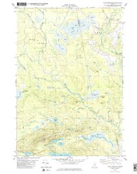 Download a high-resolution, GPS-compatible USGS topo map for Tunk Mountain, ME (1983 edition)