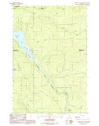 Download a high-resolution, GPS-compatible USGS topo map for Umsaskis Lake East, ME (1987 edition)