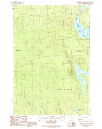 Download a high-resolution, GPS-compatible USGS topo map for Umsaskis Lake West, ME (1987 edition)
