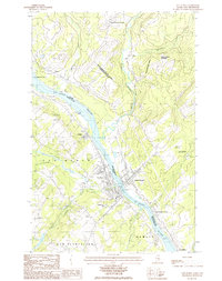 Download a high-resolution, GPS-compatible USGS topo map for Van Buren, ME (1986 edition)